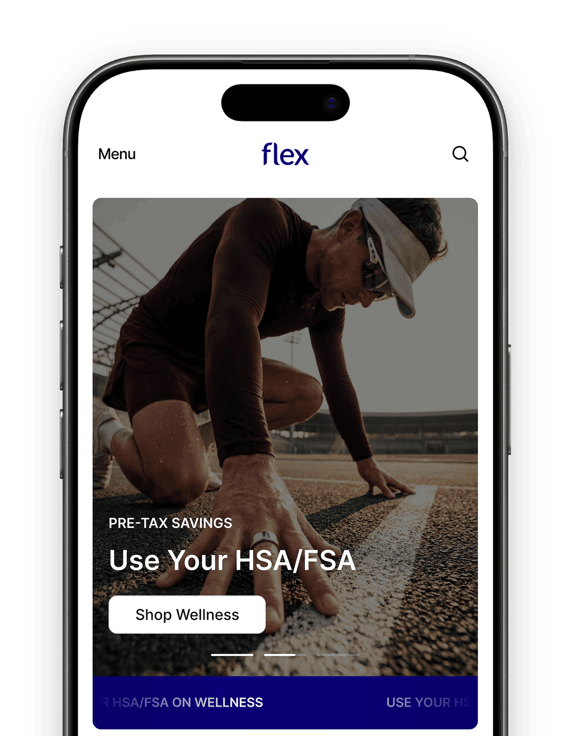 Flex HSA/FSA checkout payment screen
